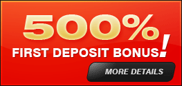 500% First Deposit Bonus!
